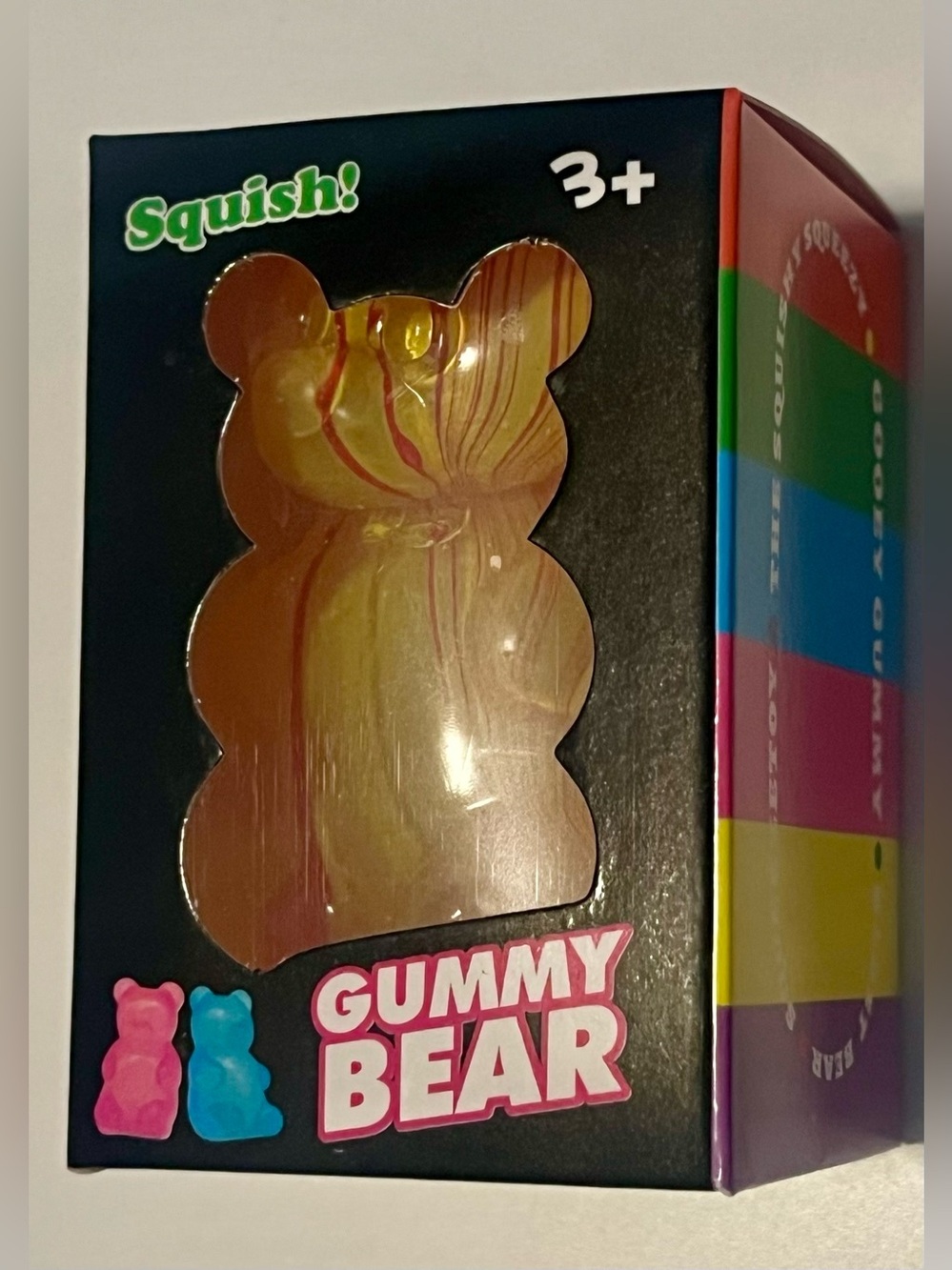 Gummy Bear Squishy Toy - Gold & Red